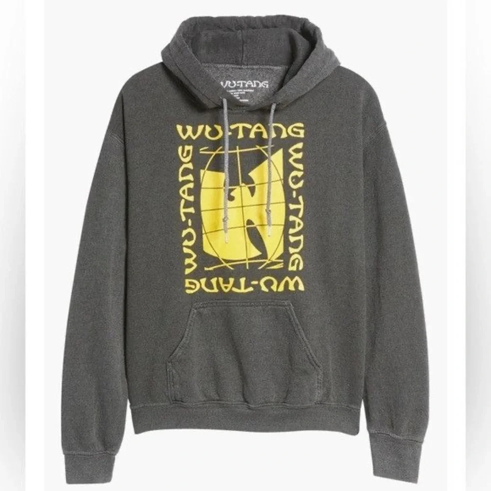NWT NORDSTROM WU-TANG WOMEN’S PIGMENT BLACK GREY HOODIE SIZE SMALL
